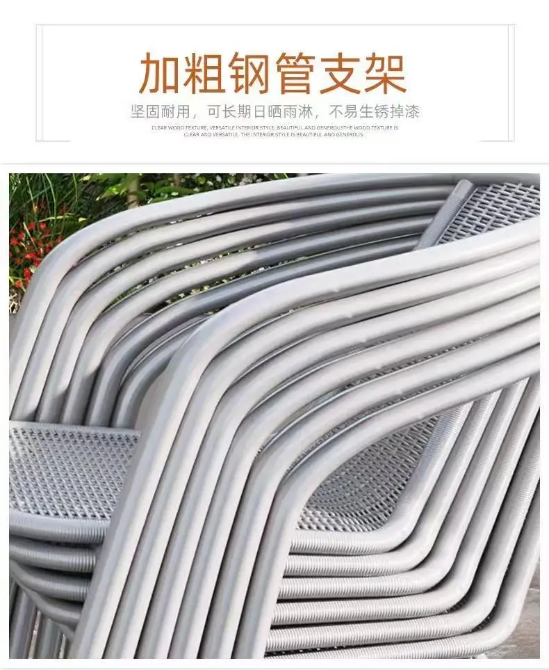 Faux Rattan Outdoor Chair, Single Waterproof & UV-resistant Armchair, Leisure Backrest Seat for Patio Garden Balcony