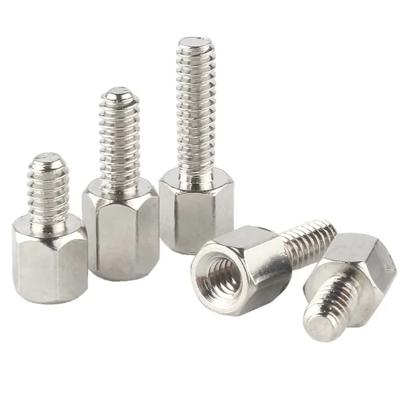 UNC #4-40 Copper/Iron Nickle-plated 304 Stainless Steel Hex Standoff Male-Female Spacer Column Spacer For PCB Board Motherboard