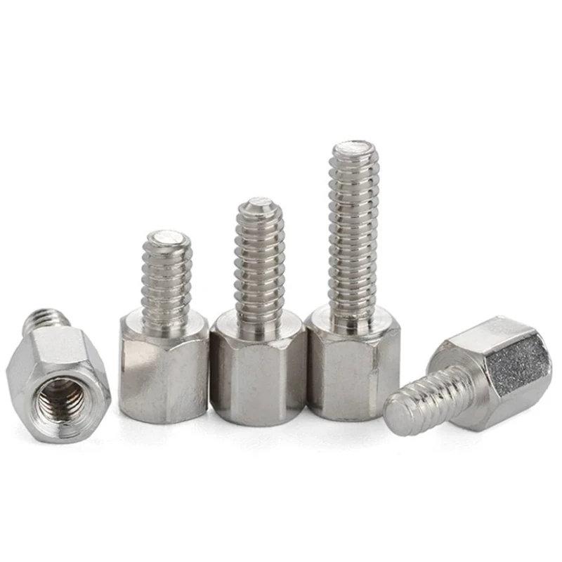 UNC #4-40 Copper/Iron Nickle-plated 304 Stainless Steel Hex Standoff Male-Female Spacer Column Spacer For PCB Board Motherboard