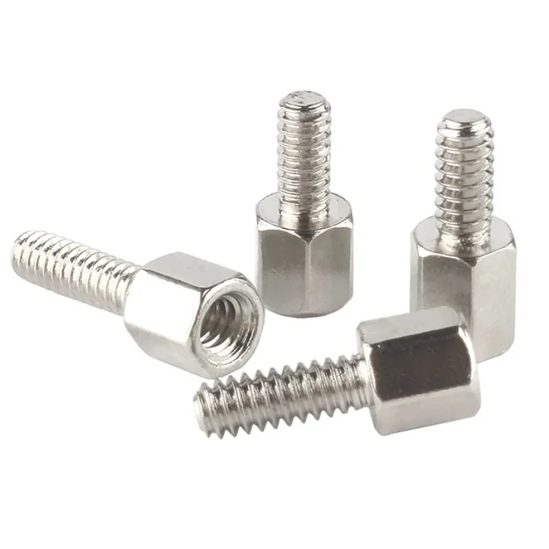 UNC #4-40 Copper/Iron Nickle-plated 304 Stainless Steel Hex Standoff Male-Female Spacer Column Spacer For PCB Board Motherboard
