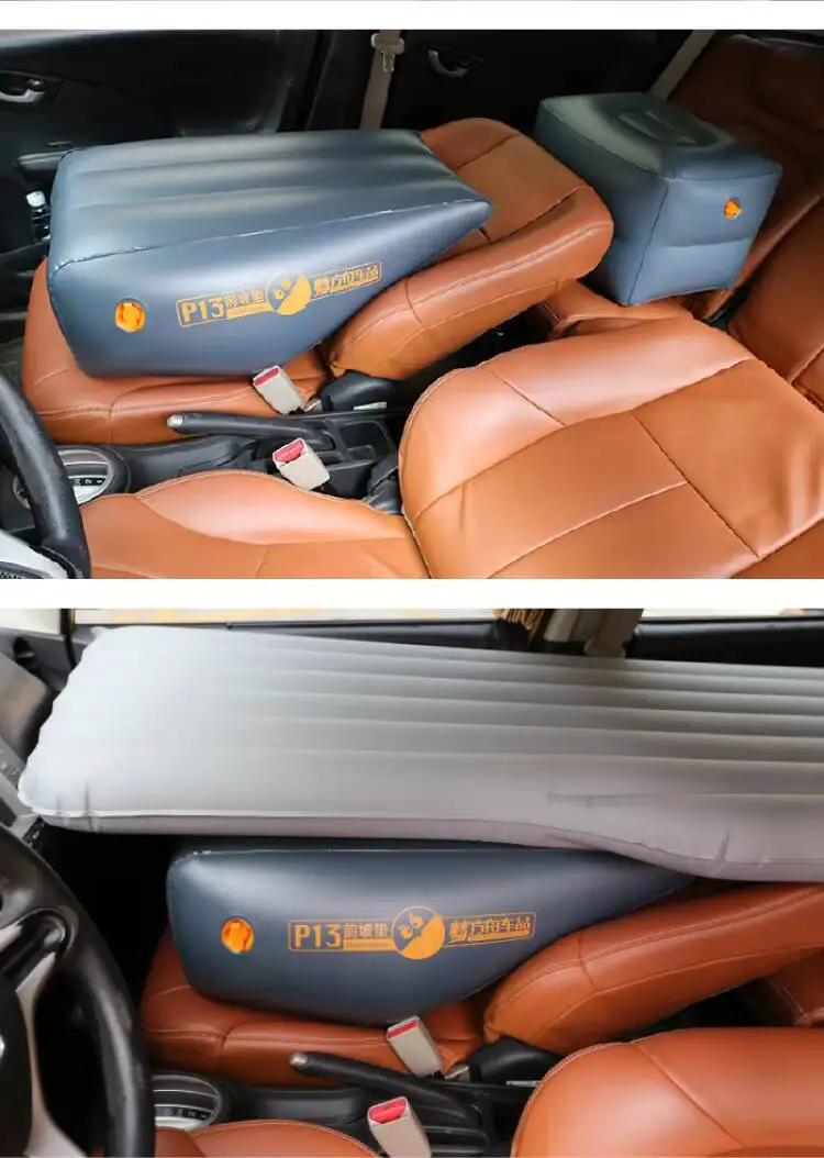 Car Inflatable Mattress Car Gap Filling Pad Rear Seat Footstool Car Travel Camping Air Bed Cushion Trunk Booster Cushion