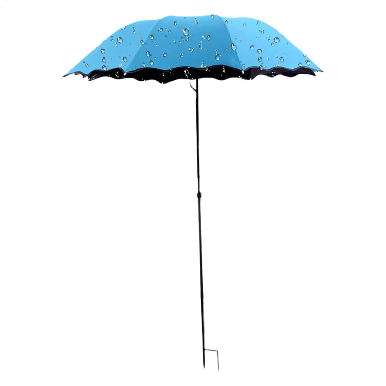 95cm Outdoor Plant Umbrella Foldable Garden Sun Shade Hydrangea Flower UV Protection Canopy Ground Insert for Patio Balcony