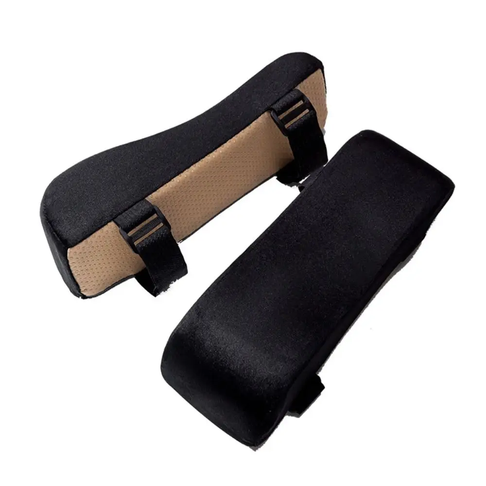 1Pair Soft Chair Armrest Pad with Adjustable Straps Non-Slip Chair Elbow Pillows Pad Comfortable Chair Armrest Cushion Sofa