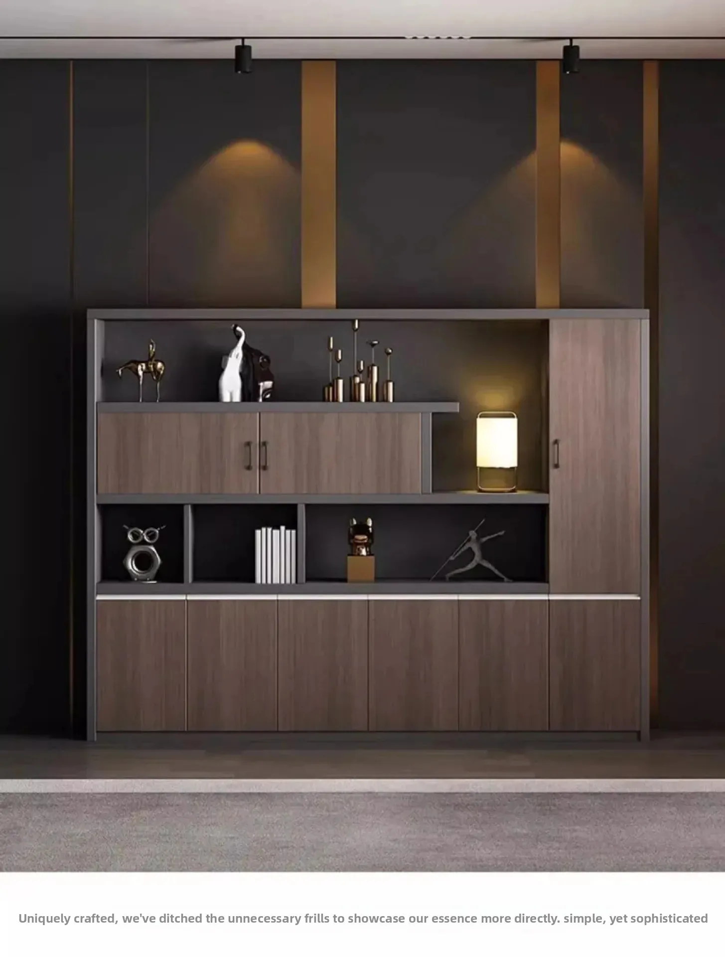 modern Luxury Office Desk Made of Triamine Board Material (paint Free) with Strong Wear Resistance Suitable for The CEO's Office