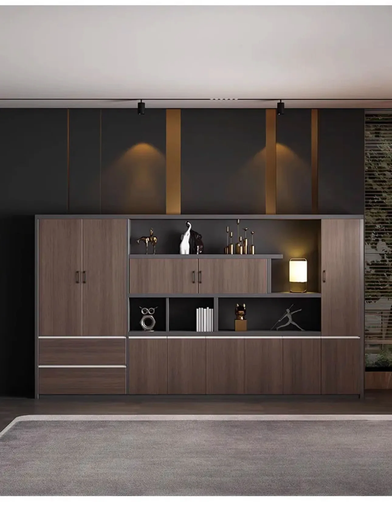 modern Luxury Office Desk Made of Triamine Board Material (paint Free) with Strong Wear Resistance Suitable for The CEO's Office