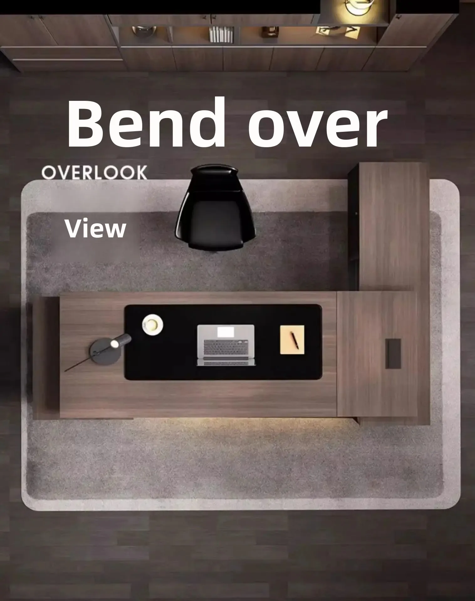 modern Luxury Office Desk Made of Triamine Board Material (paint Free) with Strong Wear Resistance Suitable for The CEO's Office