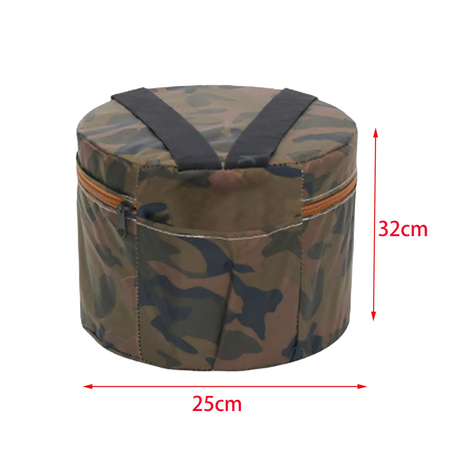 Farmer's Outdoor Stool Gardening Stool With Zipper Cover Wearable Outdoor Chair For Planting Farming Camping Fishing Low Stool