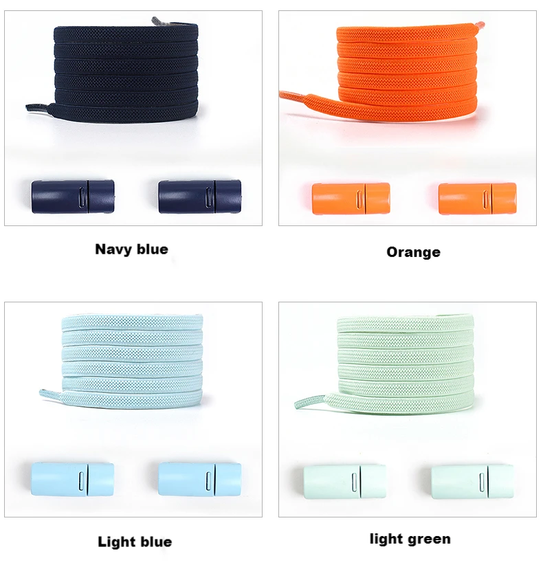 No tie Shoe laces Elastic Sneakers Shoelaces Multicolor Magnetic Lock Shoelace Kids Adult Quick Laces One Size Fits All Shoes