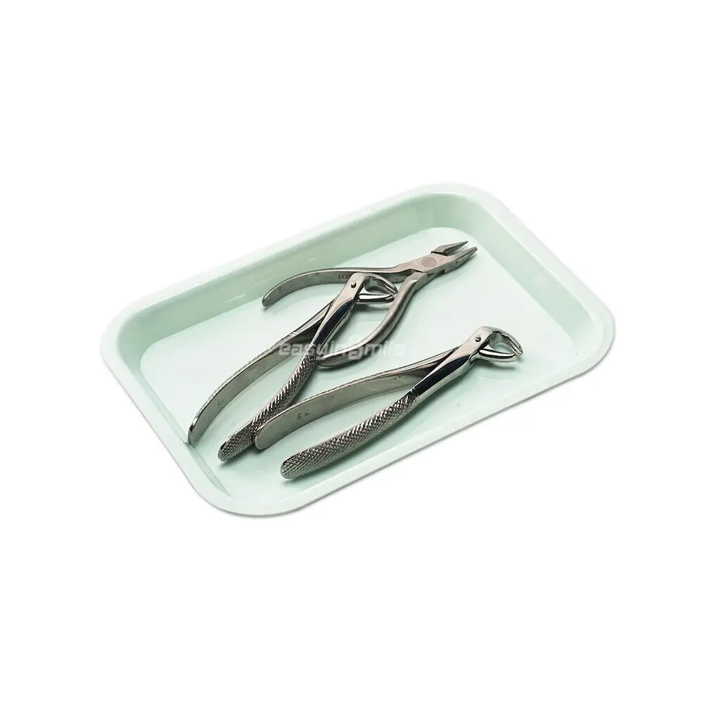 Dental Instrument Flat Tray Plastic Autoclaved Dentistry Tools Dentist Use Mini Size 240*165*22