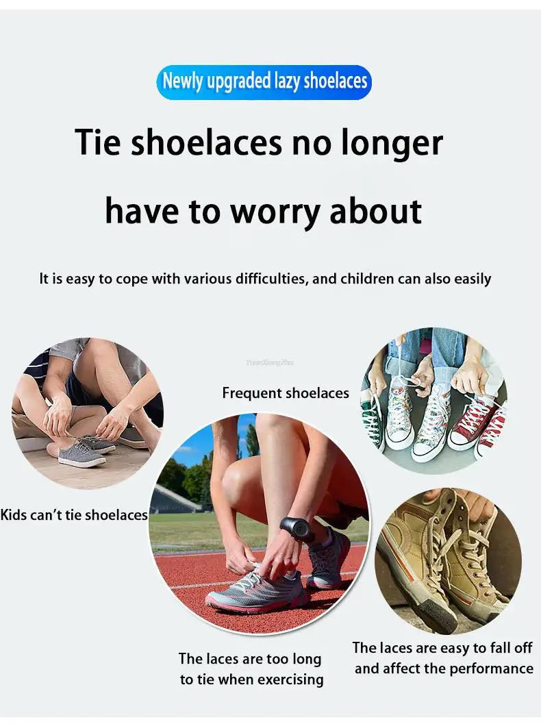New Reflective No Tie Shoelaces Elastic Laces Sneakers Flat Shoe laces without ties Kids Adult Shoelace One size fits all Shoes