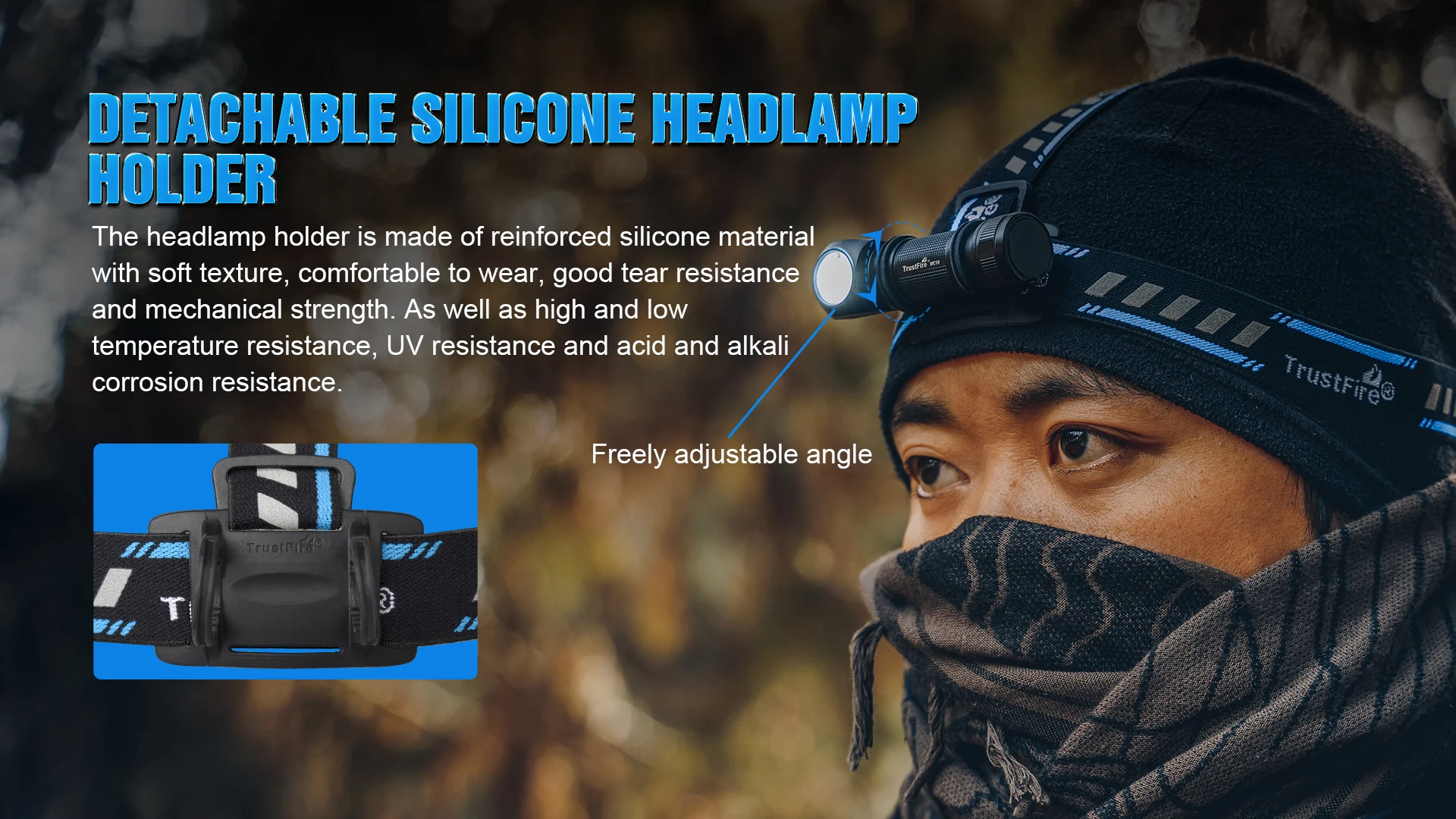 Trustfire Mc18 Headlamp Led Xp-Lhi 18650 Magnetic 2a Usb Rechargeable Head Lamp 1200lm Flashlight Headlight Magnet Tail Cap