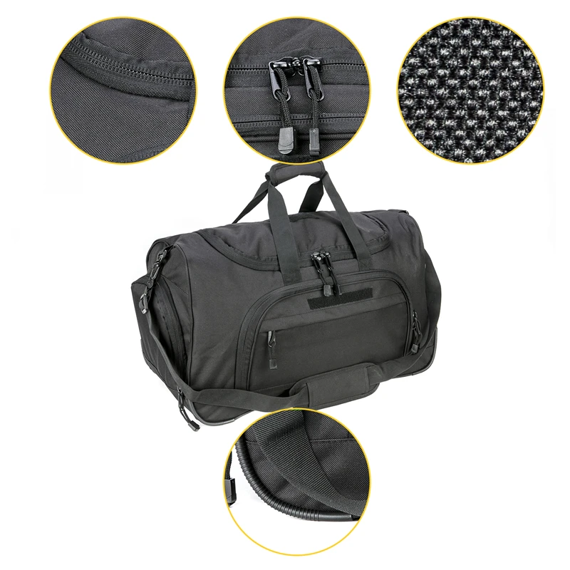 LQARMY 40L Waterproof Gym Bag Men Sports Travel Bags Tactical Duffle Luggage Outdoor Fitness Training Bag