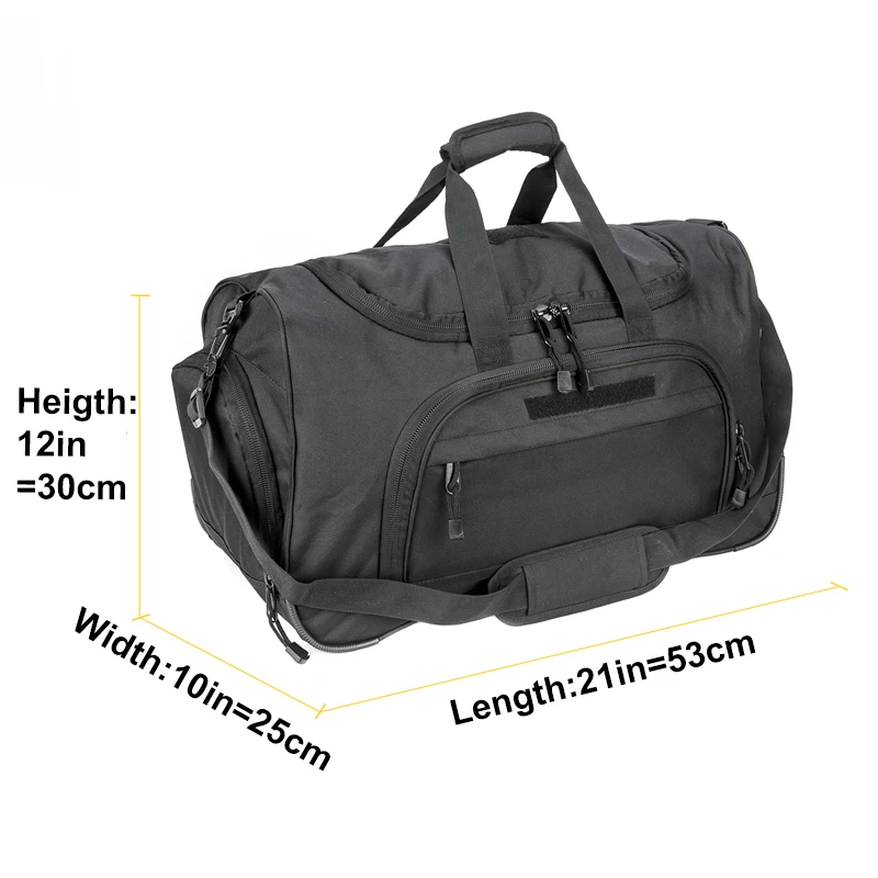 LQARMY 40L Waterproof Gym Bag Men Sports Travel Bags Tactical Duffle Luggage Outdoor Fitness Training Bag