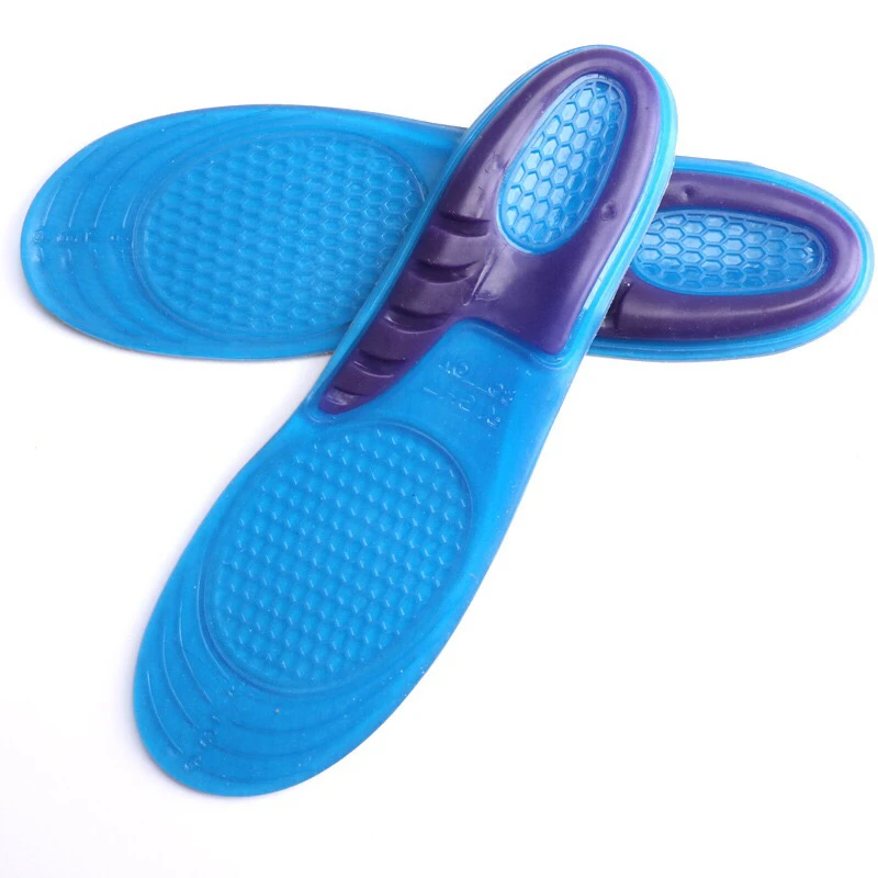 1Pair Gel Shoes Insole Men Women Silicone Insoles orthopedic Massaging Shoe Inserts Shock Absorption Shoe pads