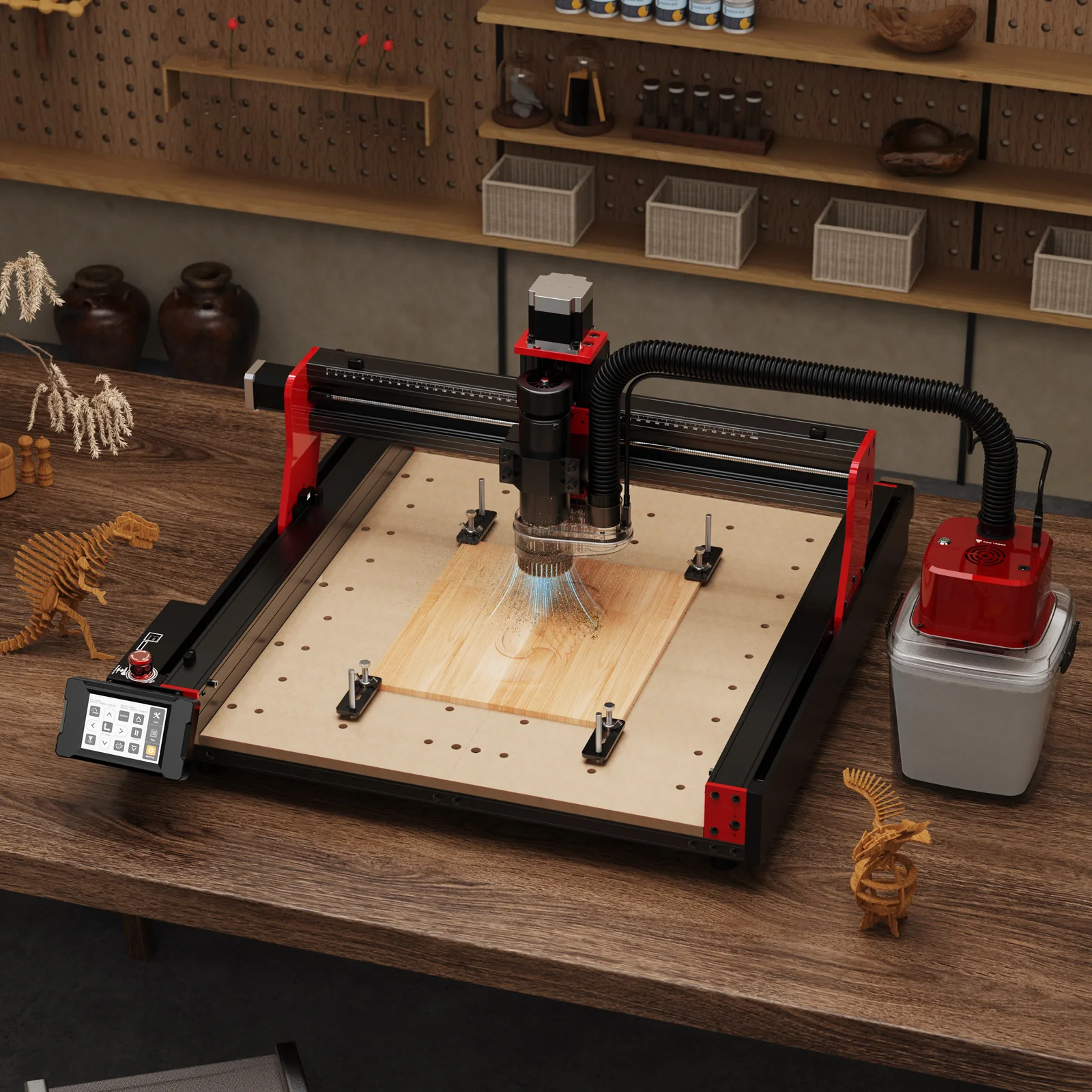 TWOTREES TTC450 Pro CNC Router With NEMA 57 Stepper Motor 4-Axis Engraver Machine for Wood Acrylic Aluminum PCB Carving Cutting
