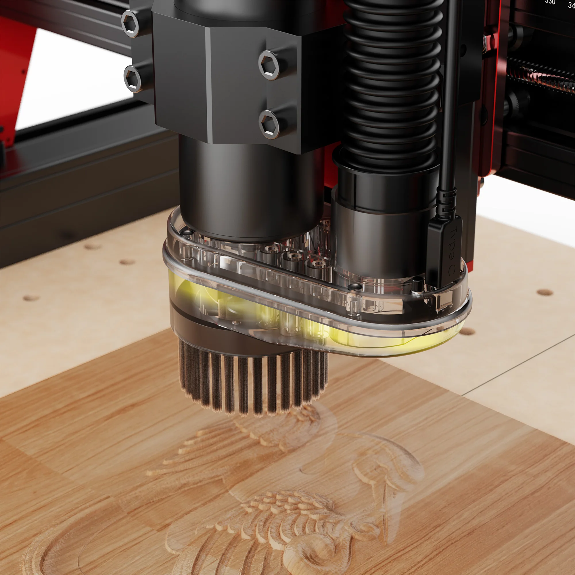 TWOTREES TTC450 Pro CNC Router With NEMA 57 Stepper Motor 4-Axis Engraver Machine for Wood Acrylic Aluminum PCB Carving Cutting
