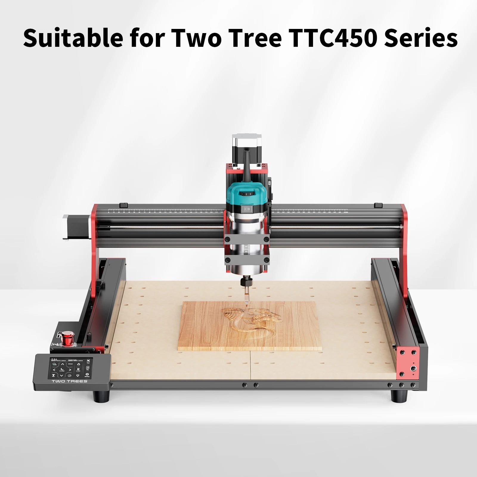 TWOTREES TTC450 Pro CNC Router With NEMA 57 Stepper Motor 4-Axis Engraver Machine for Wood Acrylic Aluminum PCB Carving Cutting