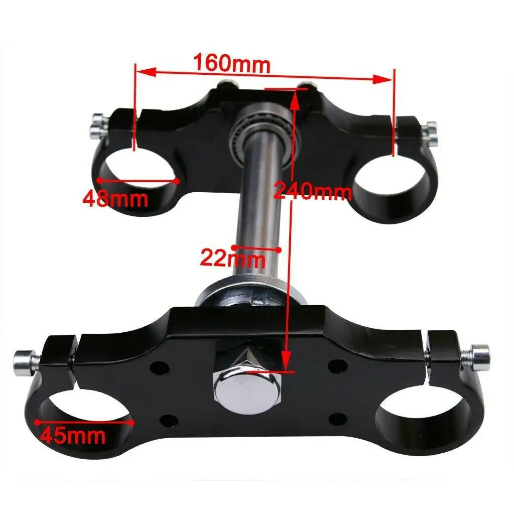 29" 45/48mm Triple Tree Clamp Front Forks Shock For 110cc 125cc Pit Dirt Bike Chinese Motor Bike Tianzhong Zongshen TTR Taotao
