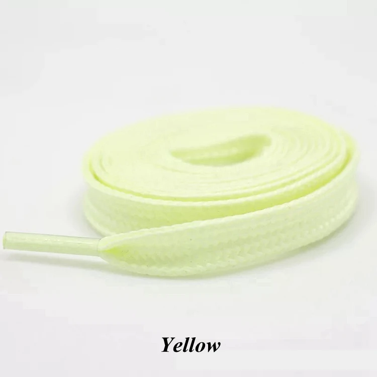 1Pair Luminous Shoelace Athletic Sport Flat Shoe Laces Glow In The Dark Night Color Fluorescent Shoelace 80/100/120/140CM YG-2