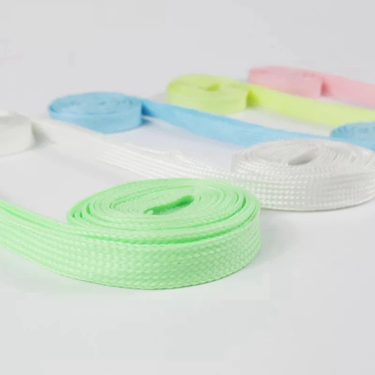 1Pair Luminous Shoelace Athletic Sport Flat Shoe Laces Glow In The Dark Night Color Fluorescent Shoelace 80/100/120/140CM YG-2