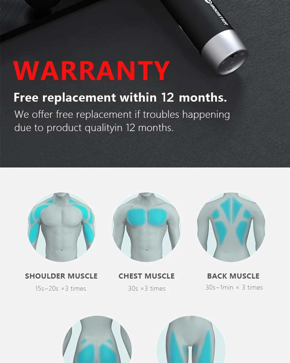 Booster A2 Muscle Massage Gun Sport Therapy Massager Stimulator Body Relaxation Pain Relief Slimming Shaping Massager