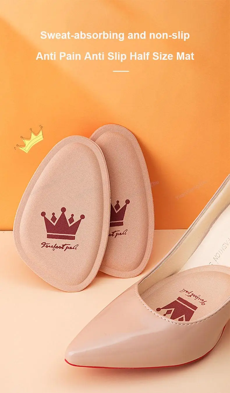 Forefoot Pads Women Half Insoles Adjust size Shoe Pads Comfortable Foot Care Products High Heel shoe Forefoot Non-slip Cushion