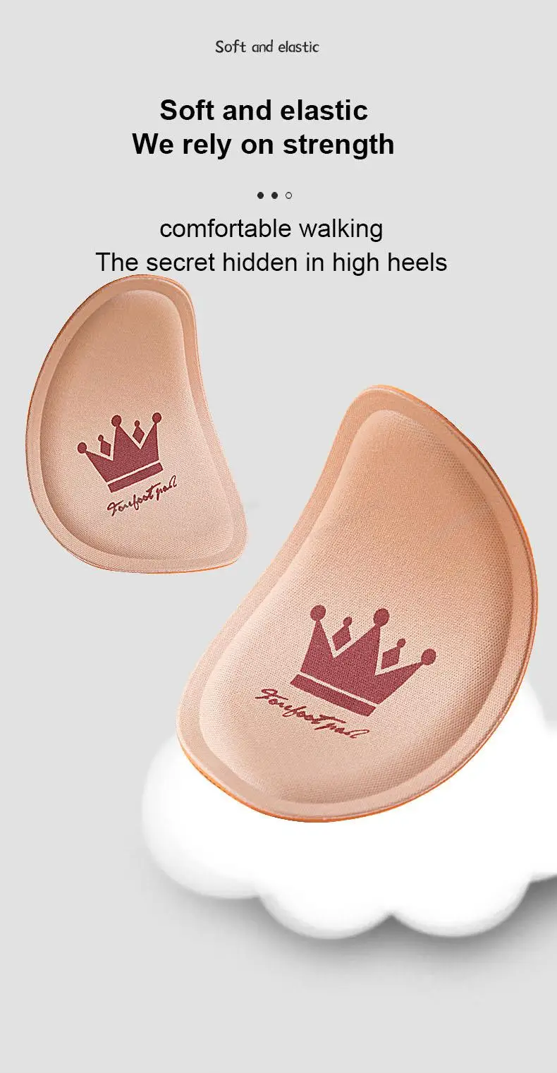 Forefoot Pads Women Half Insoles Adjust size Shoe Pads Comfortable Foot Care Products High Heel shoe Forefoot Non-slip Cushion