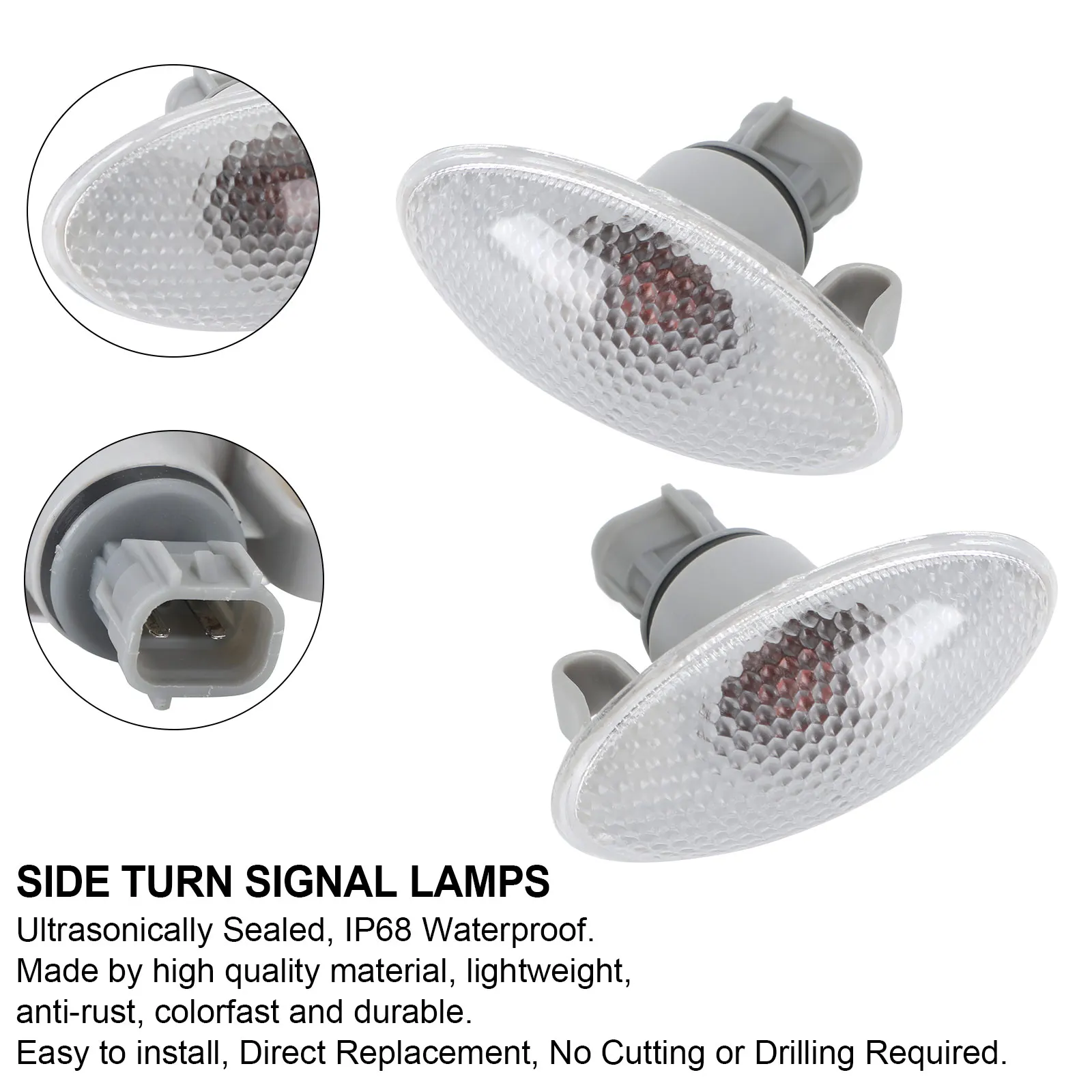Areyourshop Side Turn Signal Lamp Fender Light for Suzuki Swift Grand Vitara Splash SX4 36410-63J00 36410-63J20 36410-63J01