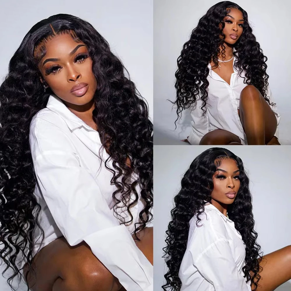 UNICE Loose Deep Wave 1/3 PCS Natural Color Unprocessed Virgin 100% Human Hair Bundles Sew-In Weaves 100Grams Per Bundle