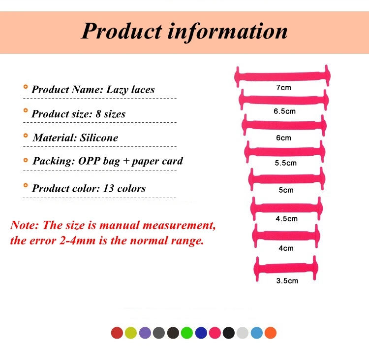 16Pcs/lot Elastic Silicone Shoelaces Kids Unisex Adult Athletic Running No Tie Shoelace Sneakers Fit Strap Shoe Laces Wholesale