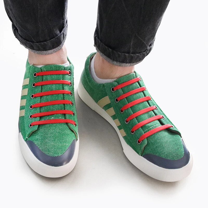 16Pcs/lot Elastic Silicone Shoelaces Kids Unisex Adult Athletic Running No Tie Shoelace Sneakers Fit Strap Shoe Laces Wholesale