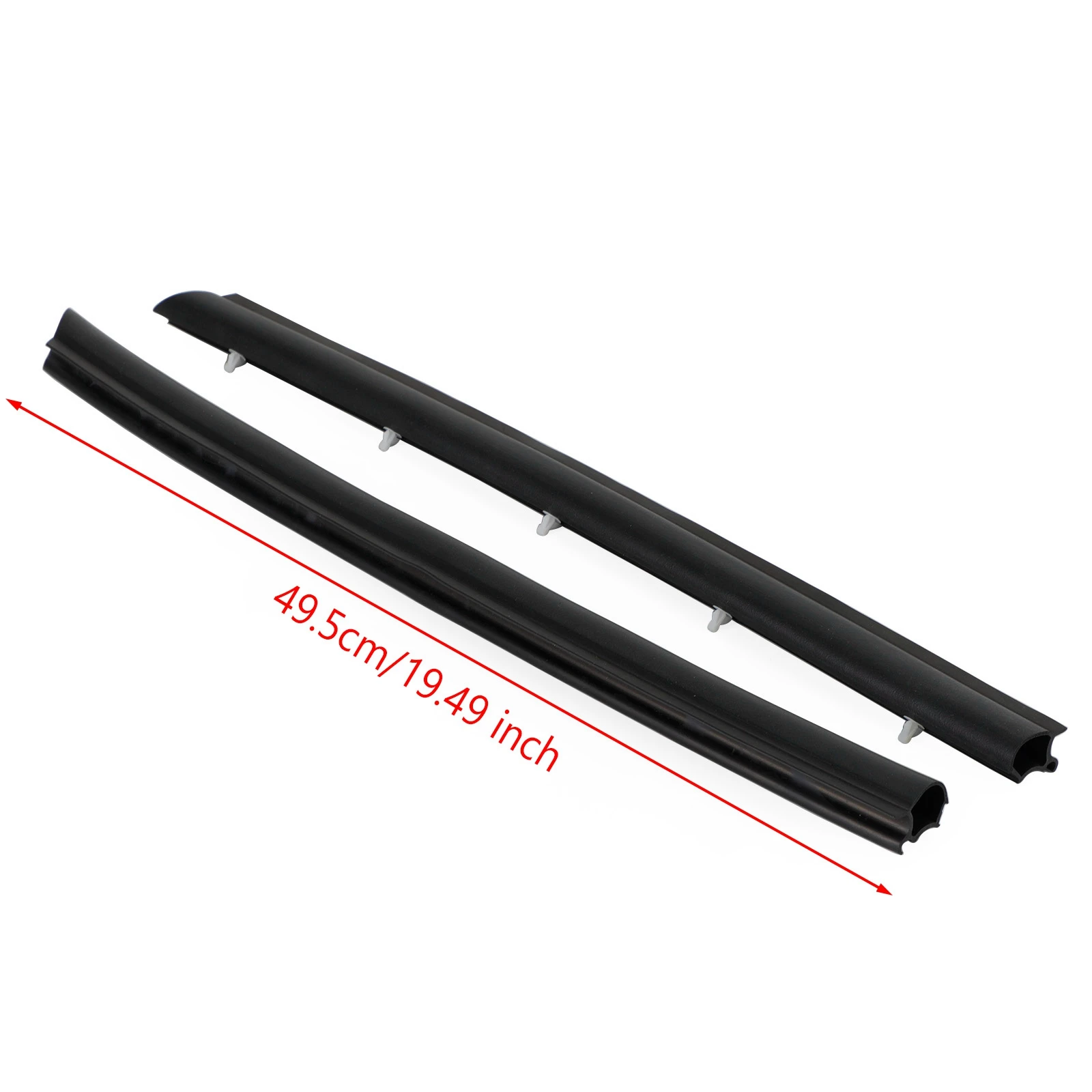 Areyourshop 2x Front Door Gasket Seal Rubber Trim for VW Transporter T5 T5.1 Car Accessories Part