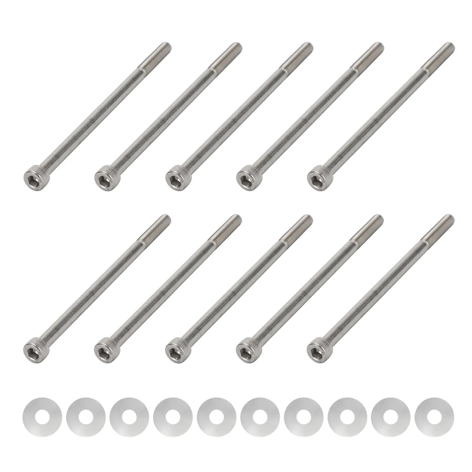 Areyourshop Intake Manifold Bolts Stainless Steel Fit For LS1 LSX LS2 LS3 LS6 Camaro Corvette Car Auto Parts