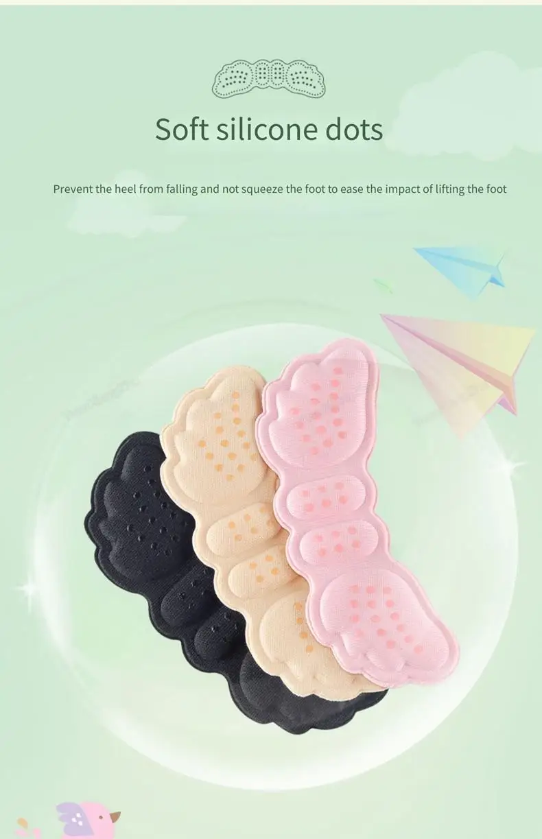 Heel Protectors kids Shoes Heels Cushion Shoe Pads for Child Stickers Inserts Adjustable Size Shoes Insoles Foot Pain Relievers