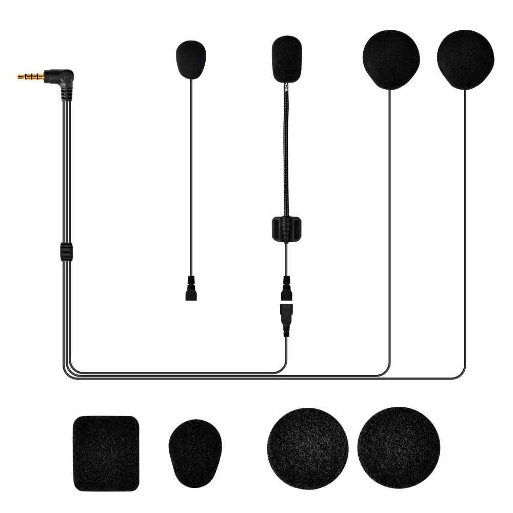 Fodsports FX4 Pro Helmet Intercom 4 Rider 1000m Group BT Interphone Motorcycle Helmet Bluetooth Headset Intercomunicador FM