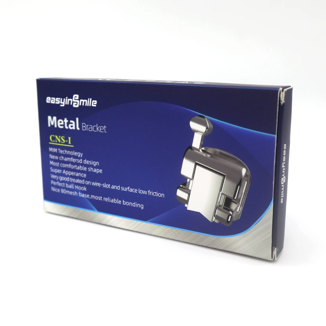 Easyinsmile Dental Material for Metal Self Ligating Orhto Bracket Mini Braces Roth / MBT 345 022 Newest Type High Quality