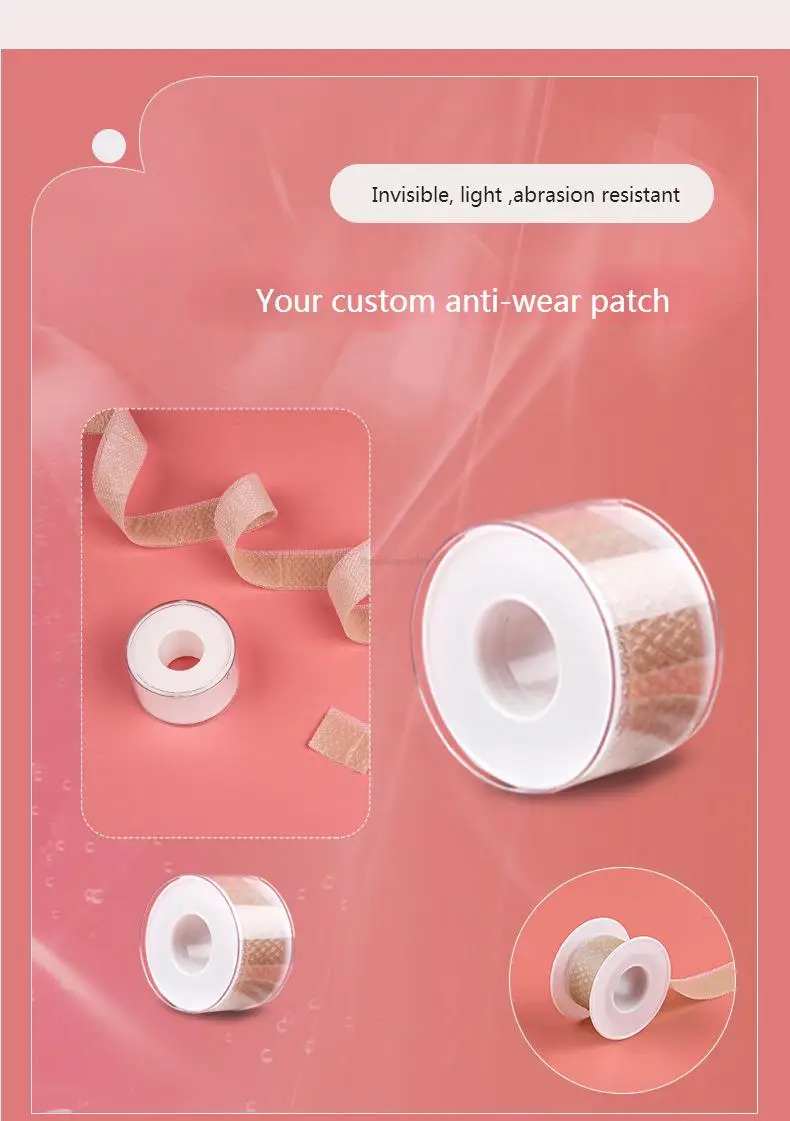 Biomimetic Silicone Heel Sticker Womens Shoes Heel Protectors Foot Care Products Multifunctional invisible Shoes Accessories