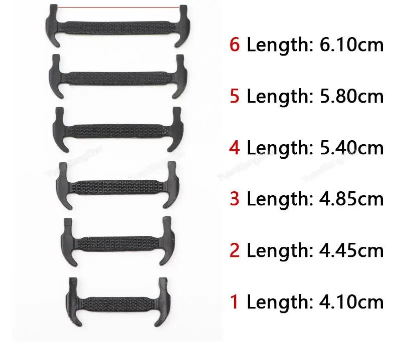 12Pcs Silicone Shoelaces for Shoes No Tie Shoe laces Elastic Laces Sneakers Kids Adult Rubber Shoelace One Size Fits All Shoes