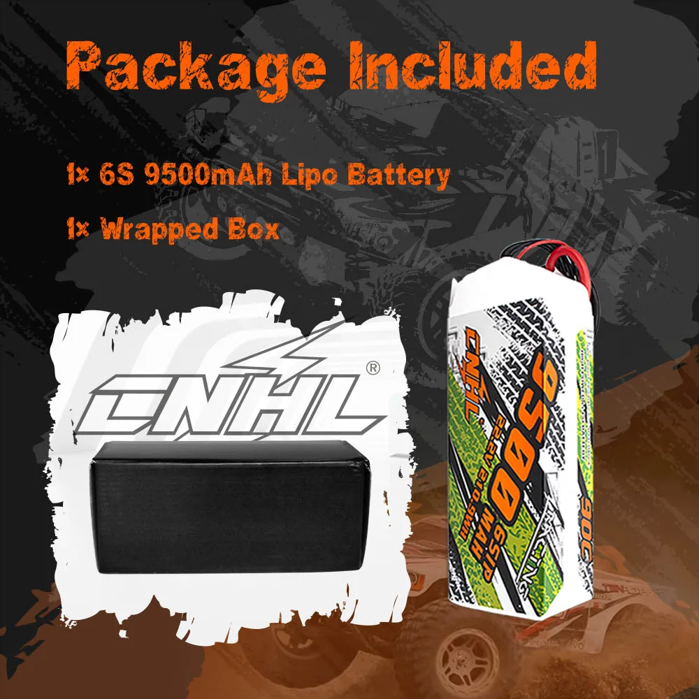CNHL Lipo Battery 6S 22.2V 5200mAh 6200mA 9500mAh 90C With XT90 EC5 QS8 8mm Bullet Plug for Helicopter Airplane Car Truggy