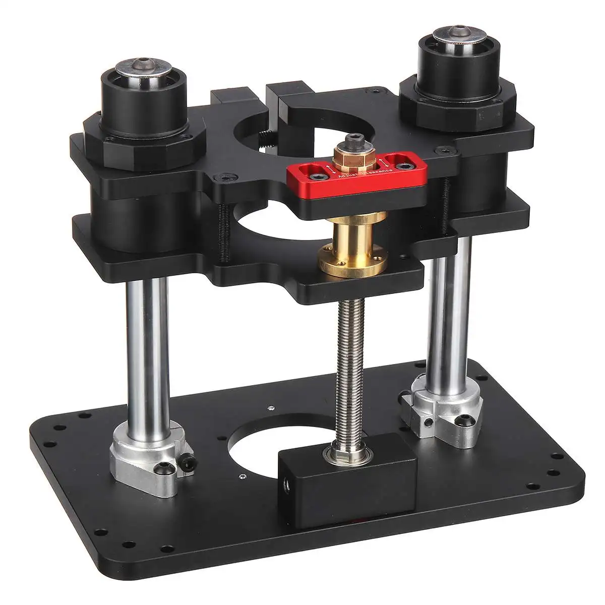 65/69MM Woodworking Router Lift System and Aluminum Top Plate for 65mm Diameter Motors Workbench Trimmer Engraving Machine Tools