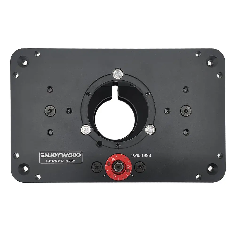 65/69MM Woodworking Router Lift System and Aluminum Top Plate for 65mm Diameter Motors Workbench Trimmer Engraving Machine Tools