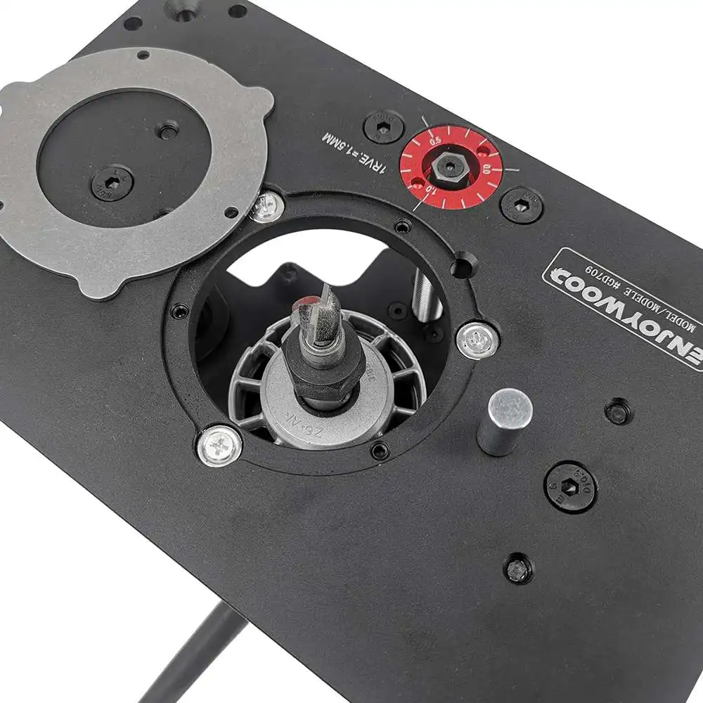 65/69MM Woodworking Router Lift System and Aluminum Top Plate for 65mm Diameter Motors Workbench Trimmer Engraving Machine Tools