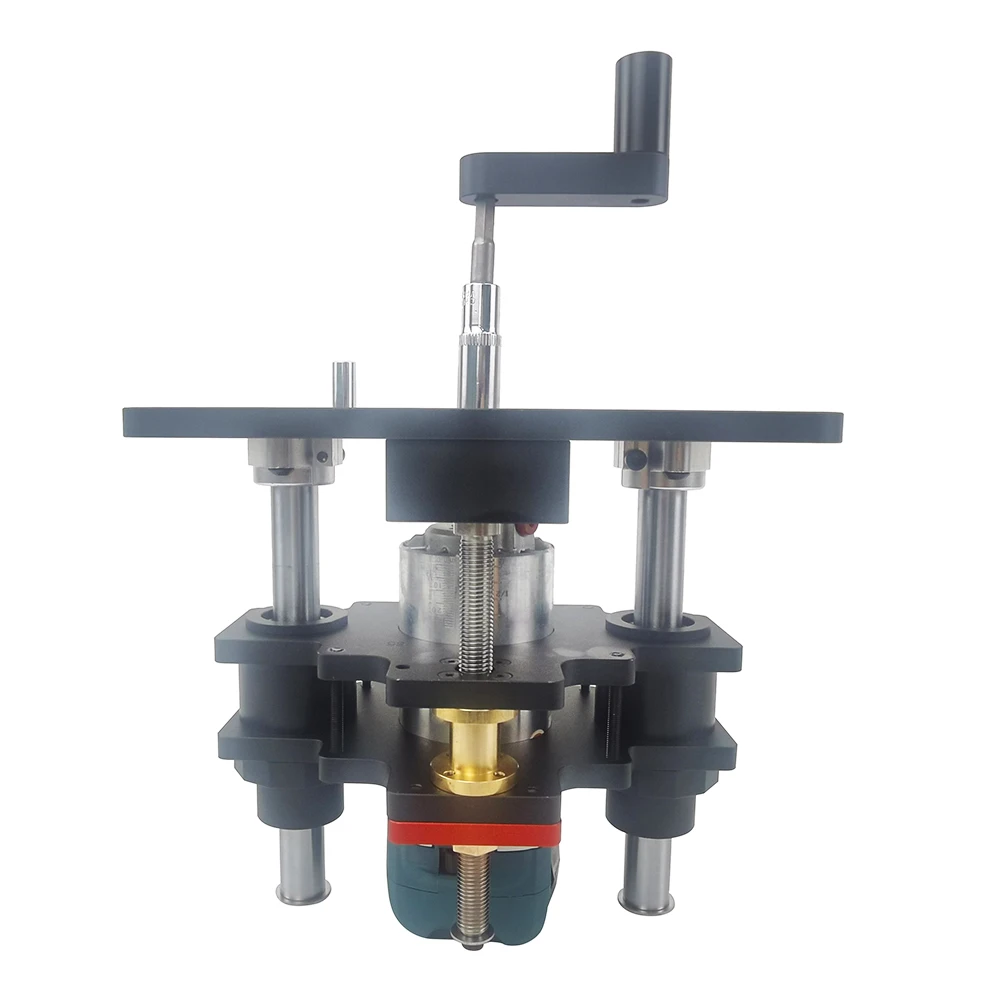 65/69MM Woodworking Router Lift System and Aluminum Top Plate for 65mm Diameter Motors Workbench Trimmer Engraving Machine Tools