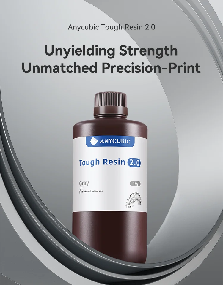Anycubic Flexible Tough Resin 2.0 10KG LCD 3D Printing Material High Toughness 3D Printer UV Resin For Photon Mono X Photon S