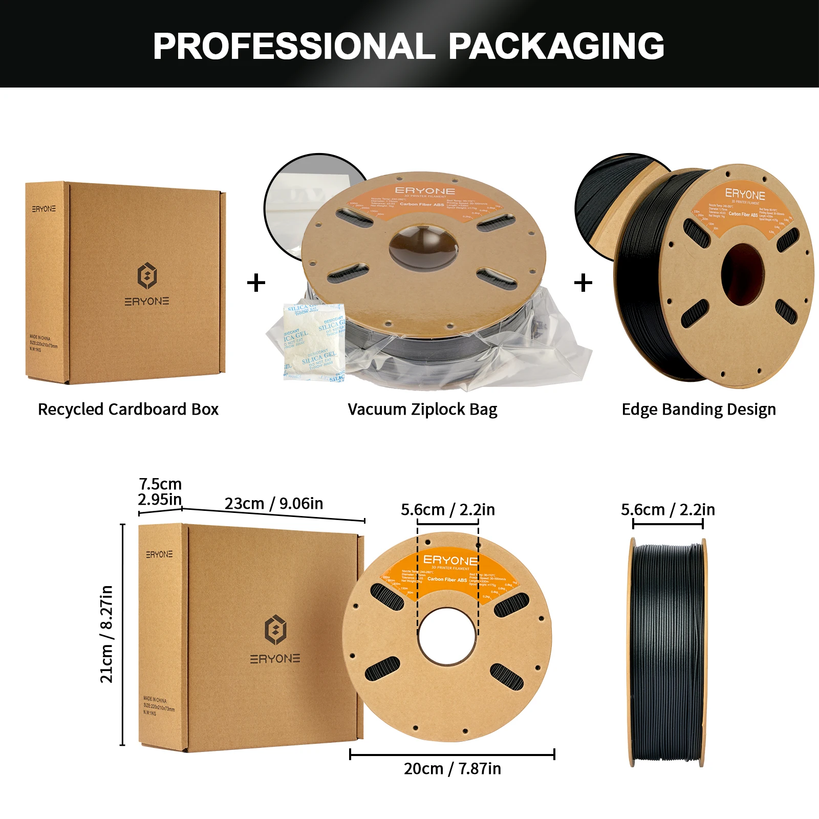 ERYONE Promotion New Arrival 1KG ASA 1.75mm 3D Printing Filament 1KG For 3D FDM Printer Fast Shipping