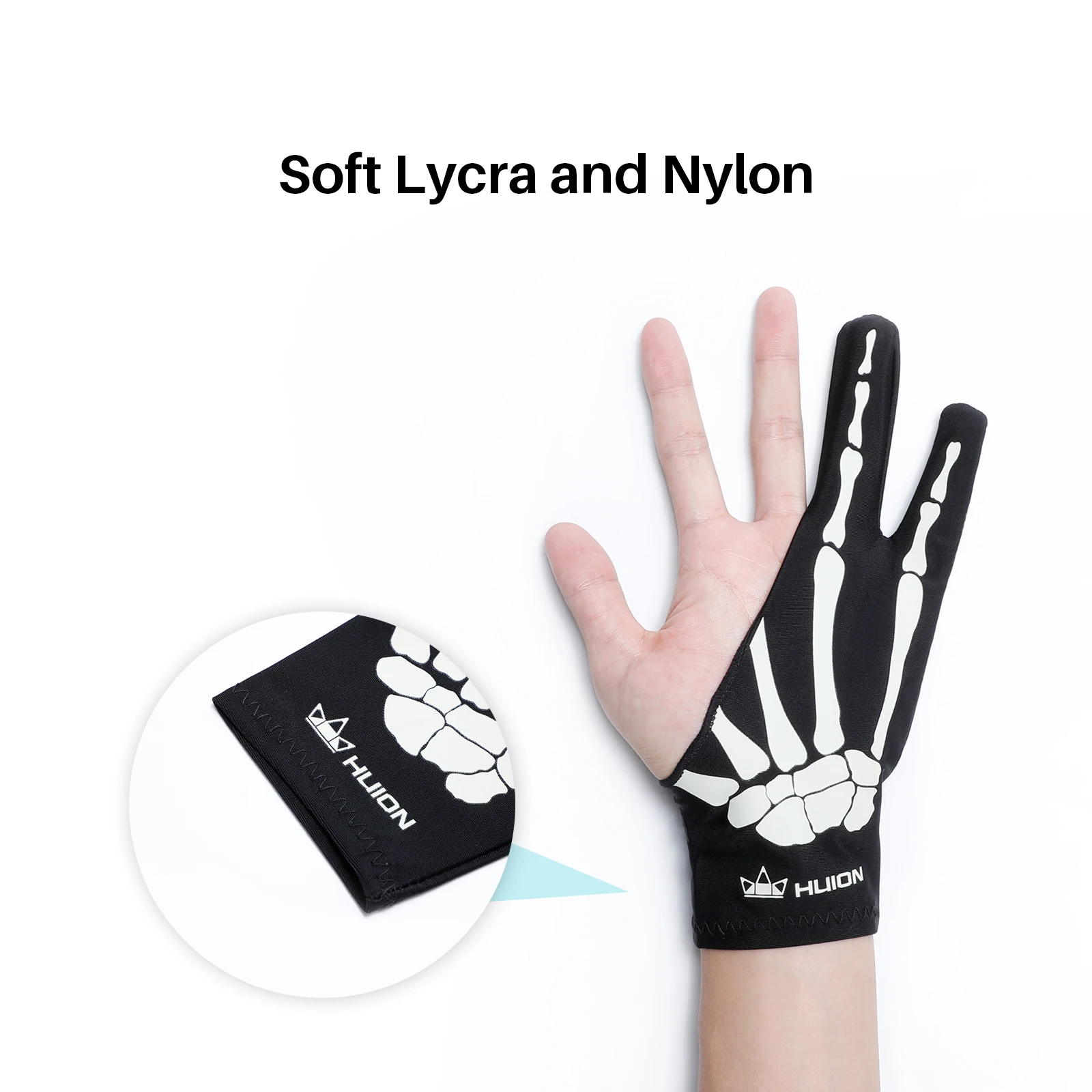 Huion Anti-fouling Drawing Glove for Graphics Tablet Pen Monitor Digital Drawing Tablet Light Box Tracing Board Free Size 1 PC