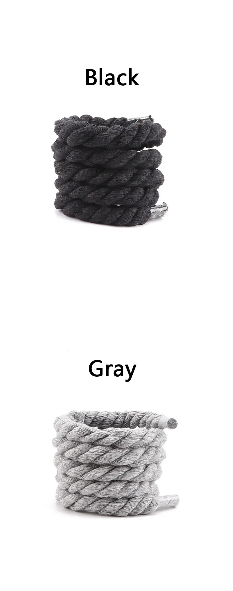 Round Shoelaces Quality Colorful 1CM Thicker Cotton Shoelace Running Sneakers Laces 1Pair 100/120/140CM Boots Shoe laces Shoes