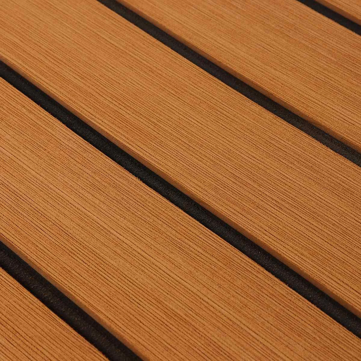 Self-Adhesive Foam Teak Decking EVA Foam Marine Flooring Faux Boat Decking Boat EVA Foam Floor Mat For Boat 600x2400x6mm