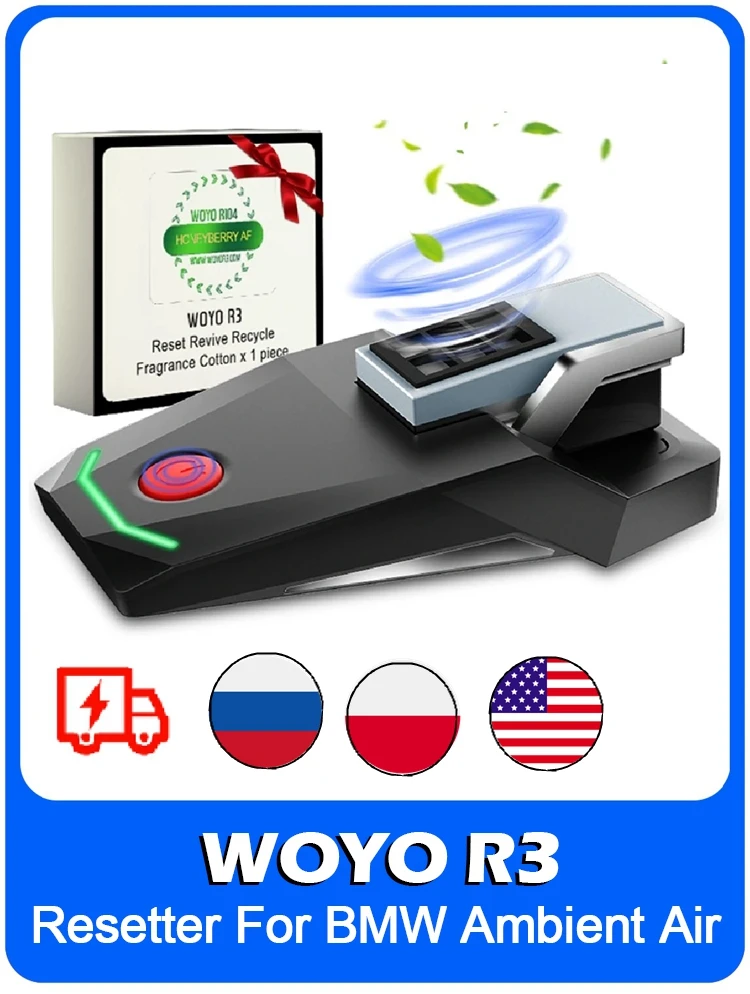 WOYO For BMW Ambient Air Resetter Car Air Freshener Cartirdge Activator For BMW G11 G12 G38 G30 5/7 Series GT X3-X7 Accessories