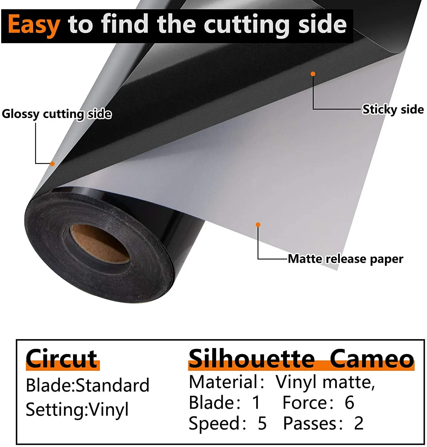 HTVRONT 12"X30ft/30x900cm Glossy Permanent Adhesive Vinyl Roll for Cricut Craft Cutter DIY Cup Glass Phone Case Decor Stickers